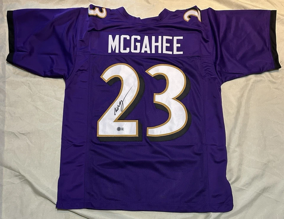 Jersey Willis McGahee firmado personalizado autógrafo JSA talla XL CERTIFICADO Foto 1 de 1