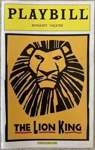 Playbill The Lion King Derek Smith Nathaniel Stampley Tshidi Manye May 2010 - Picture 1 of 1