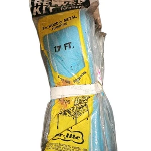 Lawn Chair Re-Web KIT 68 Ft blue/teal 4 Packs NEW - Picture 1 of 2