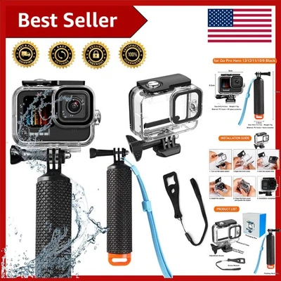 GoPro Hero Waterproof Case - 60M Diving Shell with Floating Grip Accessory Kit - Image 1 of 4