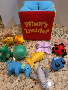 Lakeshore Learning What's Inside Soft Feely Box Cloth Sensory Toy Baby Toddler - Picture 1 of 7