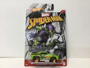 2022 HOT WHEELS MARVEL SPIDER-MAN CAMARO Z28 GREEN GOBLIN - 4/5 TOONED - Picture 1 of 11