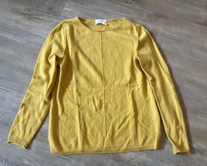 Christian Berg Damen Pullover, senfgelb/gelb, Gr. 40, Cashmere mit kleinem Loch - Bild 1 von 6