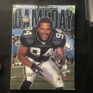 2002 Seatle Seahawks autographed gameday program 33 players auto - Picture 1 of 4