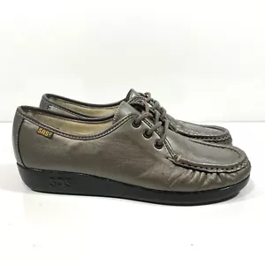 SAS Siesta handgenähte Zinnleder 8 M Damen Schnürschuhe Komfort Oxford Schuhe - Bild 1 von 11