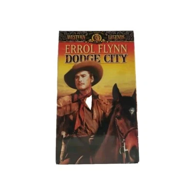 Dodge City VHS Errol Flynn Brand New Factory Sealed Tape Watermark Western - Image 1 of 4