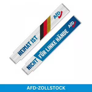AFD Alternative für Deutschland Zollstock "HEIMAT IST NICHT FÜR LINKE HÄNDE" - Bild 1 von 1