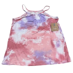 Bixby Nomad Girl Size L (12/14) Pink Purple White Tie Dye Tank Top ~ NWT - Picture 1 of 6