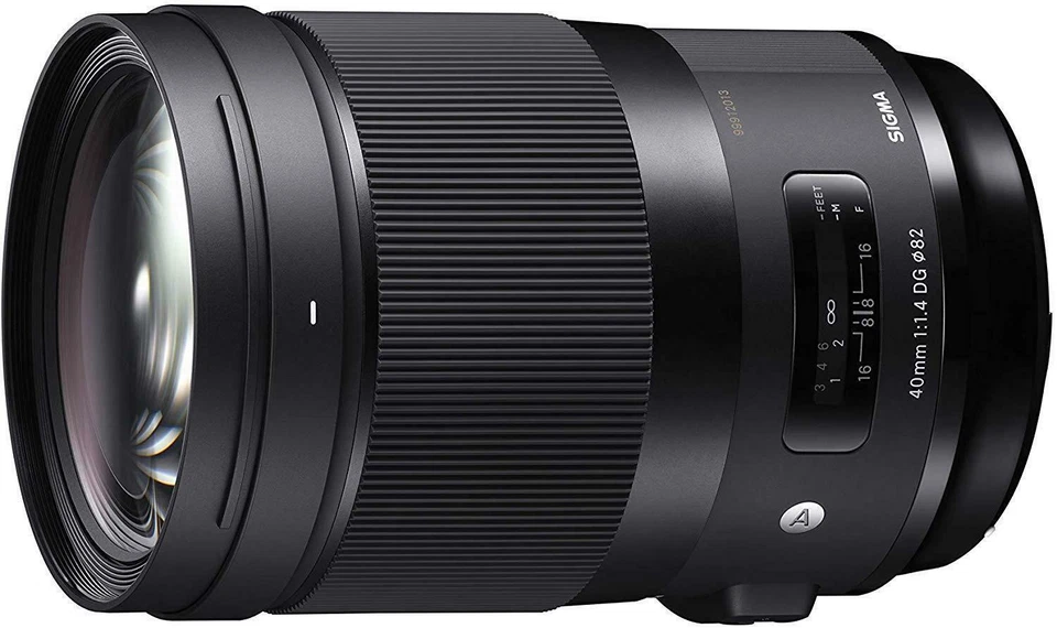 Sigma Art 40mm F1.4 DG HSM Nikon-F Mount Cine Lens - Black