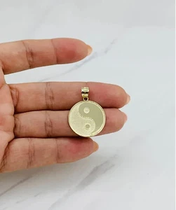 ❤️ 10k gold Pendant yin and yang - Dije en oro medalla - Picture 1 of 4