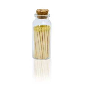 Botella de corcho decorativa con fósforos pequeños de 2" - amarillo - Imagen 1 de 7
