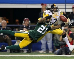 CHARLES WOODSON 8X10 PHOTO GREEN BAY PACKERS PICTURE NFL FOOTBALL VS STEELERS - Picture 1 of 1