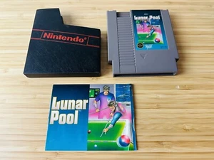 Lunar Pool (Nintendo Entertainment System) NES Cartridge & Manual - Picture 1 of 2