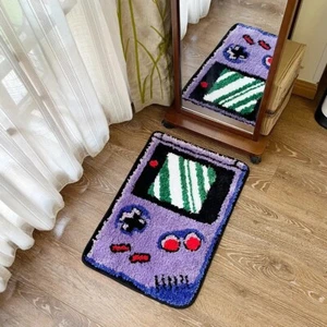 Hand-held Game Device Tufted Custom Rug/Carpet GameRoom Childhood, Retro Rug, - Picture 1 of 6