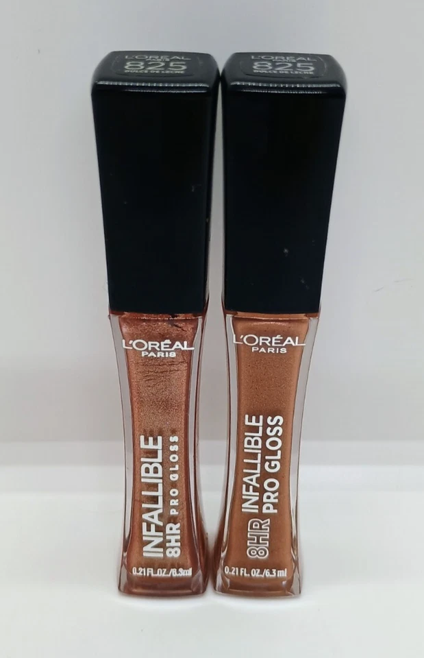 L’Oreal Paris Infallible Pro Gloss 8 Hour 825 0.21 oz New Lot of 2 - Image 1 of 3