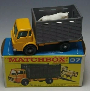 MATCHBOX LESNEY #37 RINDERWAGEN MIT BOX ENGLAND NM ZUSTAND - Bild 1 von 7