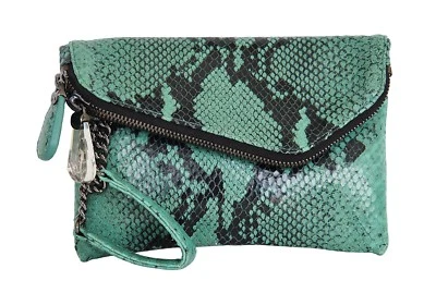 Bolso sin asas asimétrico HENRI BENDEL debutante cuero en relieve serpiente Foto 1 de 4