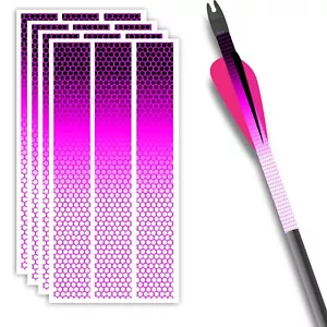 Arrow Wraps Qtà. 14 pettine miele stampati sbiaditi, nero, da rosa a bianco - Foto 1 di 1