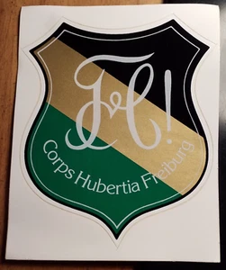 Corps Hubertia Freiburg - Aufkleber mit Zirkel & Farben / Studentika - Bild 1 von 1