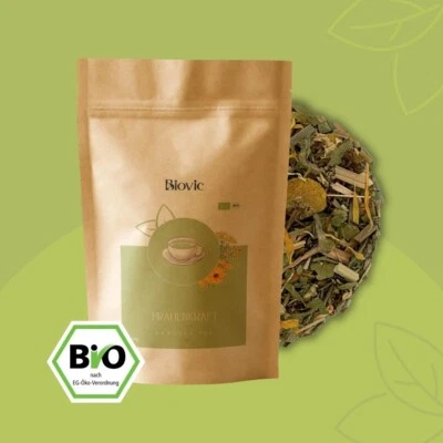 Frauenkraft Bio Kräutertee Schafgarbe Frauenmantel Koffeinfrei Frauen Tee Biovic