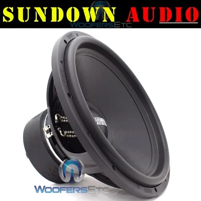 SUNDOWN AUDIO SA-18 V.2 D4 18" 1000W RMS DOBLE 4-OHM SUBWOOFER ALTAVOZ BAJO NUEVO Foto 1 de 4