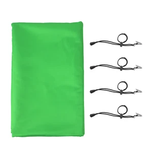 Wistream 381108 Greenscreen-Hintergrund mit 4 Clips, 360cm x 300cm - Bild 1 von 6