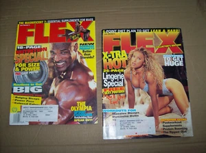2 vtg FLEX 1998 Weider BODYBUILDING Fitness ARNOLD Exercise LINGERIE SPECIAL ab - Imagen 1 de 1