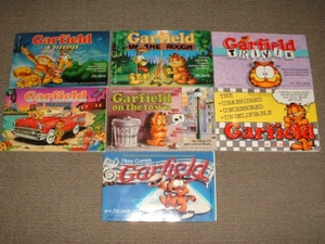 7 Garfield Bücher von Jim Davis Erstausgabe 1980er Jahre - Bild 1 von 1