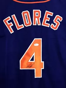 Wilmer Flores New York Mets Autographed Jersey JSA COA - Picture 1 of 9