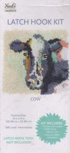 Neu in OVP!!! NEEDLE CREATIONS RIEGELHAKEN-KIT "KUH" GRÖSSE 12" X 12" - Bild 1 von 1
