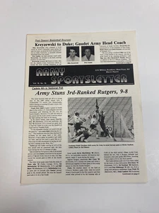 K196) West Point Army Basketball Mike Krzyzewski Goes to Duke 1980 Sportsletter - Picture 1 of 3
