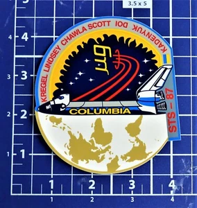 Calcomanía pegatina Columbia transbordador espacial de la Estación Internacional NASA STS-87 - NUEVA - Imagen 1 de 2