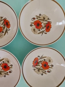 J & G Meakin Poppy 16cm bowls - set of four - Picture 1 of 6