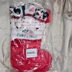 Disney 101 Dalmatian 3 Puppy Dogs in Christmas Stocking Factory Sealed Vintage - Picture 1 of 9