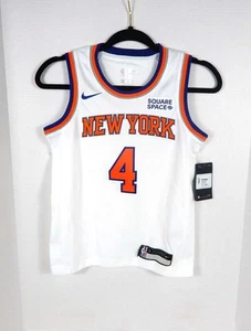 2021-22 Youth New York Knicks Derrick Rose #4 Swingman White Jersey Nike S - Picture 1 of 5