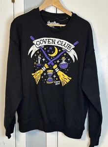Sudadera aquelarre sin hilo Halloween talla M de gran tamaño - Imagen 1 de 3