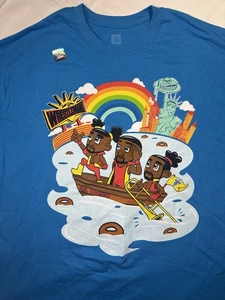 Camisa WWE Wrestlemania XXXIV THE NEW DAY SS Booty-O Para Hombres XL Kingston Woods Big E - Imagen 1 de 7