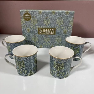 William Morris Snakeshead Print Mug Set x 4 Lesser & Pavey Leonardo Collection - Picture 1 of 6