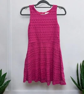 Children’s Place Girls Pink Lace Overlay Sleeveless Dress Size XL 14 - Picture 1 of 4