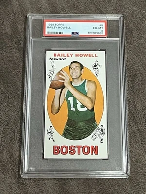 1969 Topps Tall Boy Bailey Howell #5 PSA 6 EX-MT Boston Celtics Vintage HOF! - Image 1 of 2