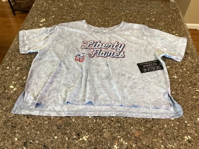 Liberty University Flames Women's Half Shirt size 2XL Gray Camo NWT !!! - Image 1 of 4