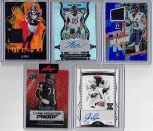Chicago Bears 10 card lot 1/1 auto jersey RC serial Caleb Williams Urlacher DJ - Picture 1 of 4