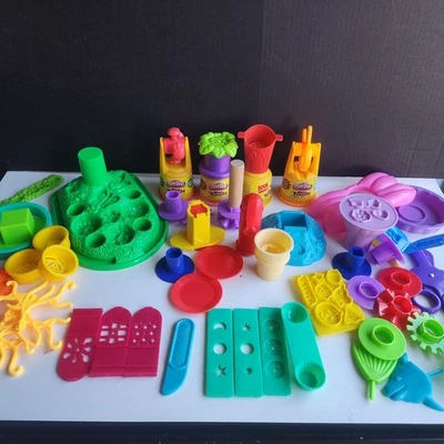 Large Lot of Play-Doh Tools, Molds, and Accessories 54 Pc Vintage  - Image 1 of 4