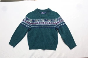 Vineyard Vines Toddler Boys Fair Isle Wool Blend Sweater Green 4T - Picture 1 of 4