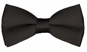 Mens Pre-Tied Formal Tuxedo Bowtie Adjustable Length black
