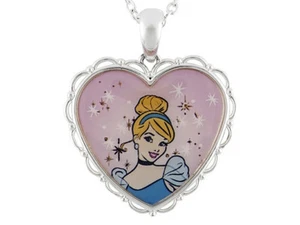 CINDERELLA DISNEY® PINK NECKLACE 18" #disneynecklace #cinderellapinknecklace - Picture 1 of 9