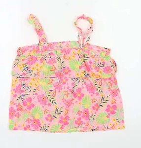 Primark Girls Pink Floral Polyester blend Blouse Size 11 Years - Picture 1 of 12