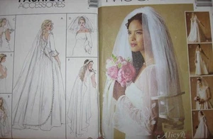 Pattern BRIDAL VEIL's various styles - from 2 sewing patterns veil veils - Picture 1 of 5