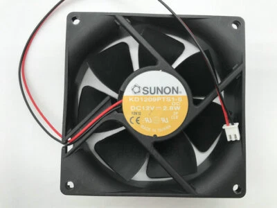 SUNON KD1209PTS1-6 DC12V 2.8W 90*90*25MM 9CM 2Pin Cooling Fan - Image 1 of 3