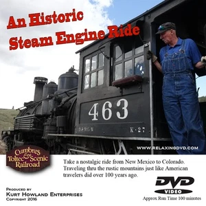 "Historic Steam Engine Train Ride", Take a Virtual Trip & Relax. DVD - Imagen 1 de 11